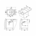 NERJAVNO POMIVALNO KORITO ALVEUS ELEGANT 110, SATIN 810X510 MM - slika 3
