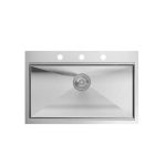 NERJAVNO POMIVALNO KORITO QUADRON BURT WORKSTATION INOX - slika 2