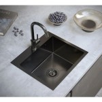 NERJAVNO POMIVALNO KORITO QUADRON LUKE 100 ČRN METAL - slika 3