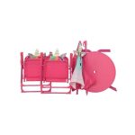 OTROŠKI KAMP STOL DECORIS OTROŠKI SET UNICORN MIZA, 2 STOLA, SENČNIK - slika 2