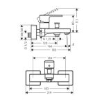 PIPA ZA KAD HANSGROHE VERNIS SHAPE ZA KAD - slika 2