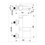 PIPA ZA KAD UNITAS SQ Q30B ČRNA BREZ PRHE IN GIBLJIVE CEVI - slika 2