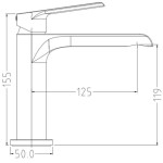 PIPA ZA UMIVALNIK BLITZ VIVA 1701 ČRNA - slika 3