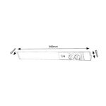 PODELEM. STENSKA SVETILKA RABALUX BILAL USB 18W L60CM - slika 6