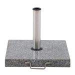 PODSTAVEK ZA SENČNIK KVADRATNO 30KG 45X45X36 NERJAVEČE JEKLO, SIVA