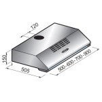 PODVGRADNA KUHINJSKA NAPA SICCABO STANDARD EVO 60 INOX - slika 2