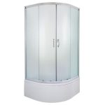 POLKROŽNA KAB. ZA PRHANJE FEROTEHNA EVORA 80R FIX KABINA+KAD KROM ALU PR., KALJ.ST.