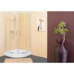 POLKROŽNA KAB. ZA PRHANJE KOLPA SAN TKP 100 S/CH SQ LINE R550 SILVER PR. ČINČILA ST.