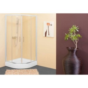 POLKROŽNA KAB. ZA PRHANJE KOLPA SAN TKP 100 S/CH SQ LINE R550 SILVER PR. ČINČILA ST.