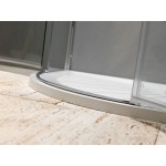 POLKROŽNA KAB. ZA PRHANJE KOLPA SAN TKP 100/K ATLAS SILVER PROF. PROZORNO STEK. - slika 2