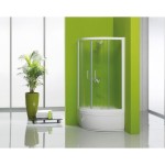 POLKROŽNA KAB. ZA PRHANJE KOLPA SAN TKP 90/CH DIXIE SQ LINE R=550 BELI PR. ČINČILA ST