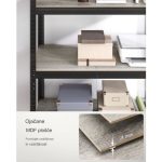 REGAL SONGMICS 150X75X30 CM 5P/130KG GLR030B1 NARAVNO RJAV - slika 3