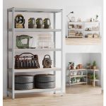 REGAL SONGMICS 200X120X60 CM 5P/175KG GLR060E01 RJAVO-SREBRNO - slika 4