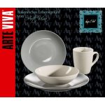 SET KROŽNIKOV ARTE VIVA 16 DELNI NATURLOOK KREM/SIVA - slika 2