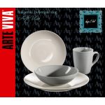 SET KROŽNIKOV ARTE VIVA 16 DELNI NATURLOOK KREM/SIVA - slika 3