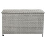 SKRINA DAVOS FIX WHEELS WICKER-ALU GREY 120X60X68 - slika 2