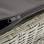 SKRINA DAVOS FIX WHEELS WICKER-ALU GREY 120X60X68 - slika 5