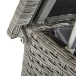 SKRINA DAVOS FIX WHEELS WICKER-ALU GREY 120X60X68 - slika 6