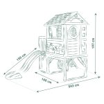 243 x 160 x 197 cmIgra na vrtu bo dobila nove razsežnosti in postala še zabavnejša.Ker imajo otroci zelo radi posnemovalne igre