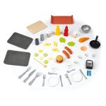 v igralni hiški Chef!Hiša ponuja raznovrstno igro.Nudi kombinacijo igre v kuhinji in trgovini