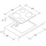 STEKLOKERAMIČNA PLOŠČA CANDY CH 64 CCB - slika 5