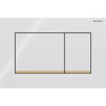 TIPKA, AKTIVIRNA GEBERIT SIGMA 30 BELA, POZLAČEN SP. ROB