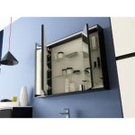 TOALETNA OMARICA KOLPA SAN TOD 100 ČRNA DONNA TOAL. OMARICA Z LED SVETILKO - slika 4