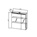 TOALETNA OMARICA KOLPA SAN TOO 60 OXANA ACACIA LIGHT TOAL. Z LED, STIKALO,VTIČ - slika 2