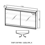 TOALETNA OMARICA KOLPA SAN TOP 110 WH - LED, SW, S - slika 4