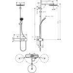TUŠ SISTEM HANSGROHE PULSIFY S 260 TUŠ - slika 2