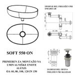 UMIVALNIK KOLPA SAN SOFT 550 KERROCK ON GLOSS - slika 4