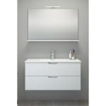 UMIVALNIŠKA ENOTA AQUAESTIL JANA 80 Z UMIVALNIKOM BELA 80X40X52 - slika 2