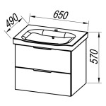 UMIVALNIŠKA ENOTA KOLPA SAN OUL 65 II LANA ACACIA LIGHT 2 PREDALA - slika 2