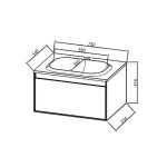 UMIVALNIŠKA ENOTA KOLPA SAN OUP 75 BLACK STONE - slika 3