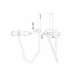 UNITAS ENOROČNA ARMATURA ZA KAD FRESH S TUŠ ROČKO - slika 2