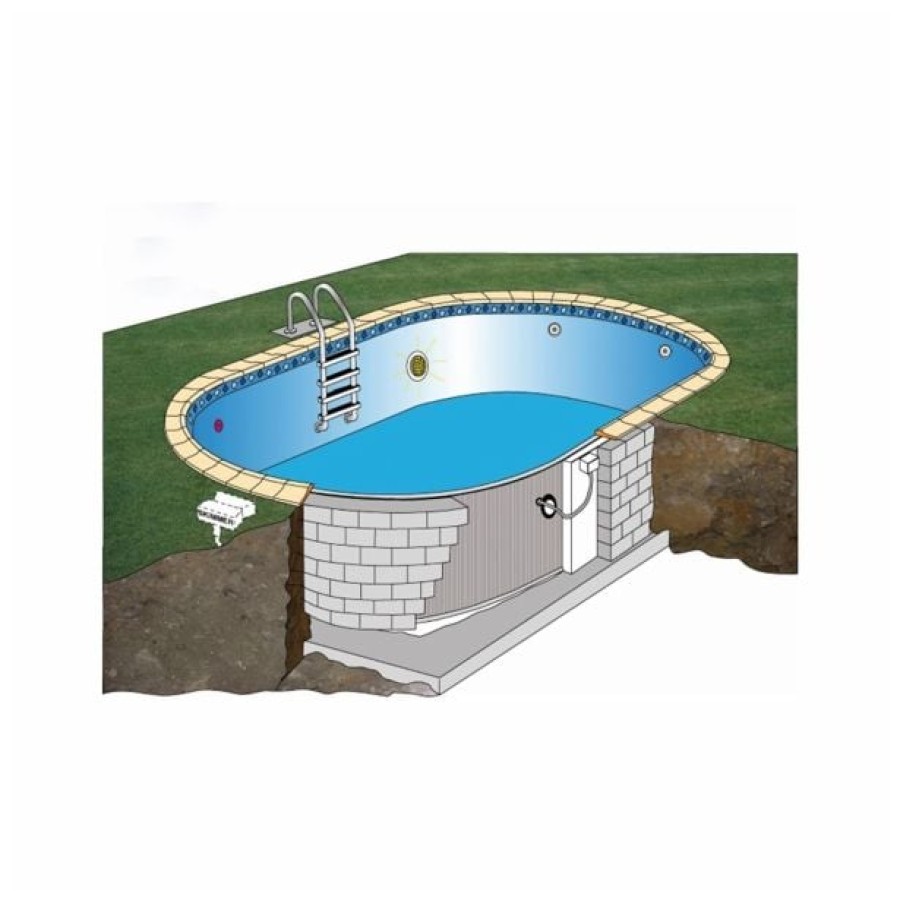 VGRADNI BAZEN PLANET POOL SET FERERA 3.2X5.25X1.2 M - slika 6