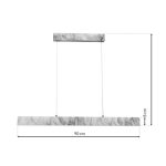 VISEČA SVETILKA MILAGRO PIERCE BELA 18W LED ML6476 - slika 5