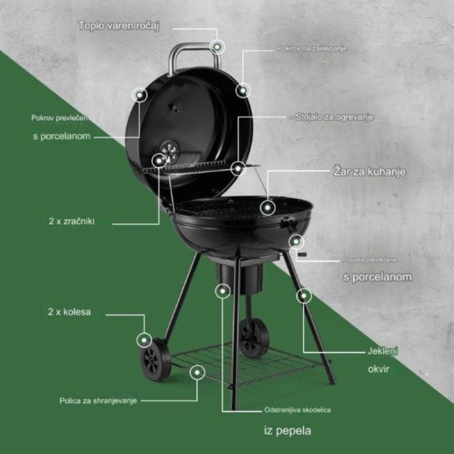 ŽAR NA OGLJE VONHAUS KETTLE BBQ ŽAR NA OGLJE VONDV-2500934 - slika 4