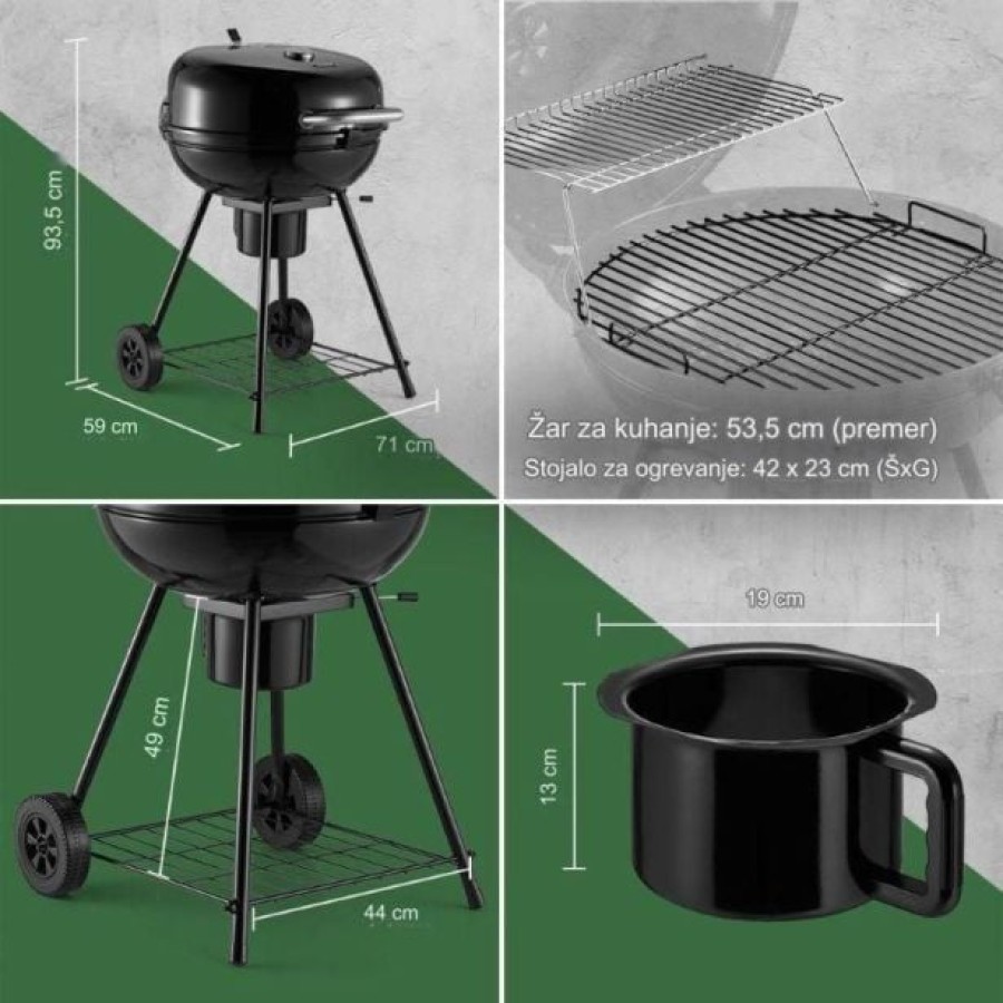 ŽAR NA OGLJE VONHAUS KETTLE BBQ ŽAR NA OGLJE VONDV-2500934 - slika 6