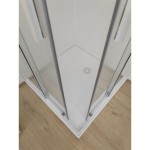 KAD ZA PRHANJE, KOTNA KOLPA SAN HOPP 80X80 LLM MANHATAN SIVA RELIEFNA POVRŠINA - slika 2