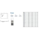 KAD ZA PRHANJE, KOTNA KOLPA SAN HOPP 80X80 LLM MANHATAN SIVA RELIEFNA POVRŠINA - slika 3