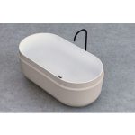 KOPALNA KAD SAMOSTOJEČA KOLPA SAN BOUL-FS 165X85 BEŽ&BELA PRELIVNA GRN, UP&DOWN - slika 2