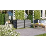 KOVINSKA VISOKA GREDA VITAVIA LINUS 858 GRANIT/ČRNA - slika 2