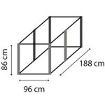 KOVINSKA VISOKA GREDA VITAVIA LINUS 858 GRANIT/ČRNA - slika 4