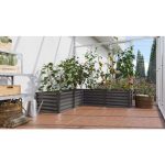 KOVINSKA VISOKA GREDA VITAVIA LINUS IN&OUT 401 M GRANIT/ČRNA - slika 2