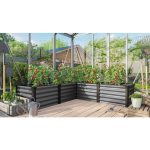 KOVINSKA VISOKA GREDA VITAVIA LINUS IN&OUT 401 M GRANIT/ČRNA - slika 4