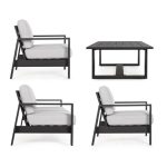 KOVINSKA VRTNA GARNITURA BIZZOTTO HOMEMOTION BALTIC, ANTRACIT SET 4 - slika 6