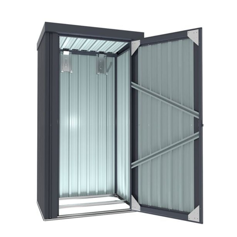 KOVINSKA VRTNA HIŠKA VITAVIA MARBURG 180X98X81 MAT ANTRACIT - slika 2