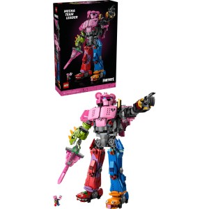 Vstopi v svet LEGO® Fortnite® in sestavi igričarsko figuro s kompletom za sestavljanje LEGO Fortnite Mecha Team Leader za odrasle. To je imerziven projekt z veliko podrobnostmi