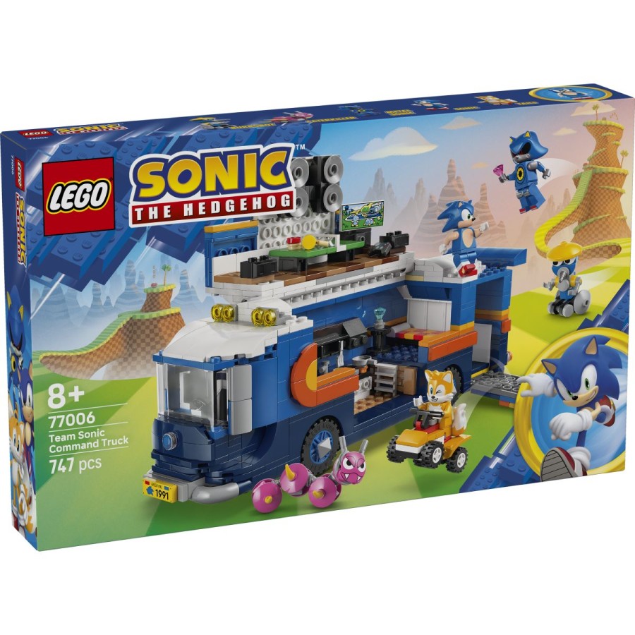 Odpravi se na pot z likoma Sonic in Tails v poveljniškem tovornjaku! Potrebuješ počitek? Ustavi se in dvigni streho za dostop do postelj
